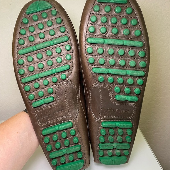 Cole Haan Grant Canoe Camp Moc Dark Brown Loafers with Orange Laces Men’s 9M - Picture 11 of 16